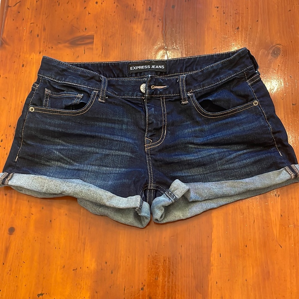 Express denim shorts